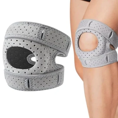 Afbeelding van VLEDARLING Genouillère Ligamentaire, de Sport, Attelle Genou pour Hommes Femmes, le Soulagement des Douleurs au Genou, Réglable Rotulienne et Ligamentaire
