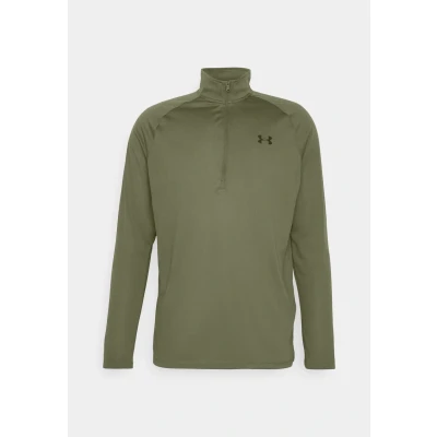 Afbeelding van Under Armour TECH ZIP Longsleeve, Heren, Maat: Small, Marine green/black
