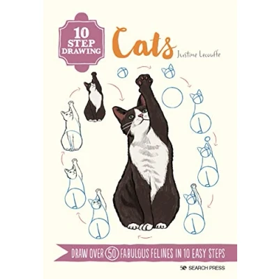 Afbeelding van 10 Step Drawing Drawing: Cats