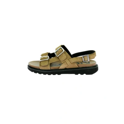 Afbeelding van Kickers Neosummer Platte sandalen voor dames, Lichtbruin, 39 EU