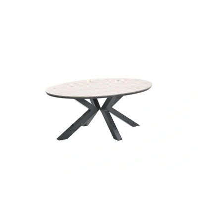 Afbeelding van Edison tafel ovaal 180 light teak Vironwood Garden Impressions