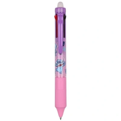 Afbeelding van DISNEY Stitch Gumpen met gum 4in1, automatische gelpen, uitwisbaar, schoolpen 0,5mm