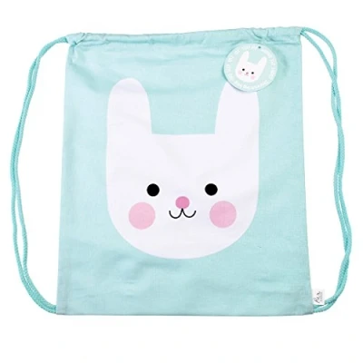 Afbeelding van Rex London Bonny het Konijn Turnzak / Gymtas Zwemtas Rugtas Handig rijgkoord 100% katoen 12 liter the Bunny