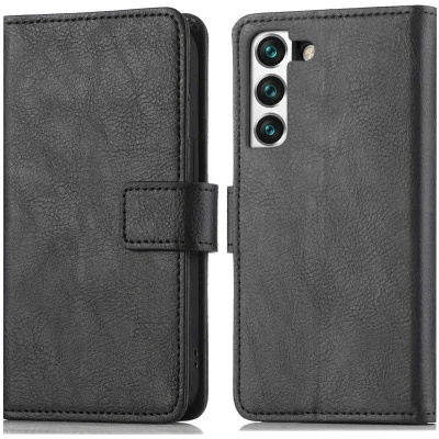 Afbeelding van iMoshion Hoesje Geschikt voor Samsung Galaxy S22 Met Pasjeshouder Mandala Bookcase Zwart