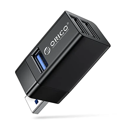 Afbeelding van ORICO Mini USB hub met 3 A poorten 5Gbps Plug and Play Zwart
