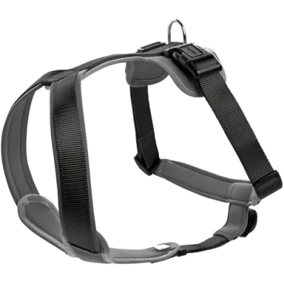 Afbeelding van Hunter Harnas Neopren Nylon Zwart&amp;Grijs Hondenharnas 72 91X2.5 cm