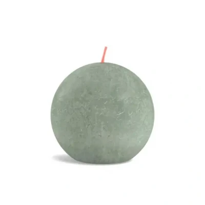 Afbeelding van Rustiek bolkaars shine diameter76 jade green Bolsius
