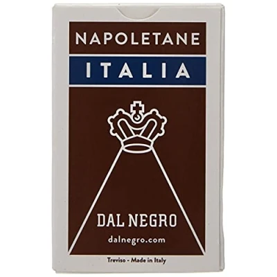 Afbeelding van Dal Negro Speelkaarten Napoletane 83,5 Mm Karton Bruin 40 delig
