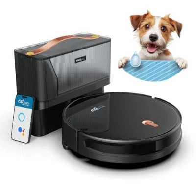 Image de Robot Aspirateur Laveur Connecté EZICLEAN I Bot Z5 75 min 2.6Kpa 60 90m² Sols durs 0.25L