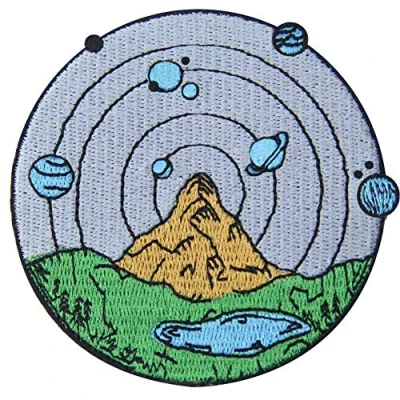 Afbeelding van ZEGIN Geborduurde patch in bergvorm en extra ruimte, ontdek de buitenlucht, om te naaien of lijmen met een strijkijzer