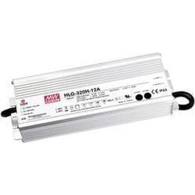 Afbeelding van Mean Well HLG 320H 12A LED driver, transformator Constante spanning, stroomsterkte 264 W 22 A 12 V/DC PFC schakeling, Overbelastingsbescherming,