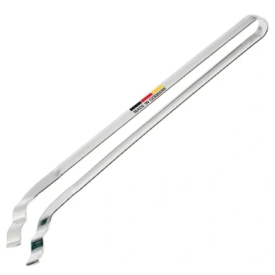 Afbeelding van Westmark Grilltang, worst en serveertang met gekromde uiteinden, roestvrij staal, lengte: 33,9 cm, zilverkleurig, 12742270