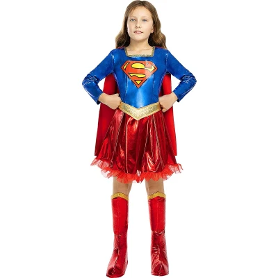 Afbeelding van FUNIDELIA Deluxe Supergirl Kostuum voor meisjes Maat: 97 104 cm