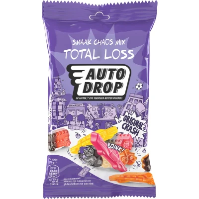 Afbeelding van Autodrop Smaak Chaos Mix Total Loss Snackpack (85 gram)