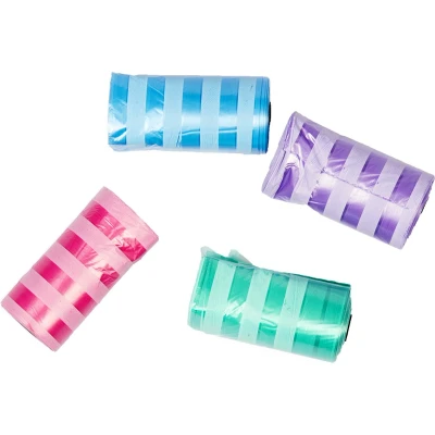 Afbeelding van Duvoplus Hondenpoepzakje Hond Poepzakjes Classic Colour Streepjes 4x20st Meerkleurig 4st