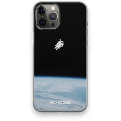 Afbeelding van Case Company® hoesje geschikt voor iPhone 12 Pro Max Alone in Space Soft Cover Telefoonhoesje Bescherming aan alle Kanten en Schermrand