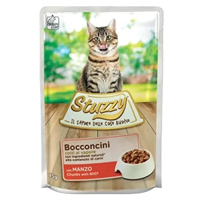 Afbeelding van 24x Stuzzy Kattenvoer Pouch Rund 85 gr