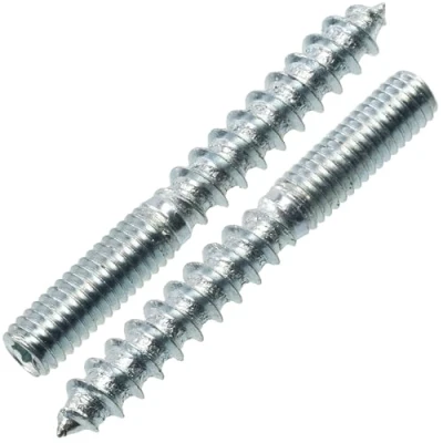 Afbeelding van AERZETIX C75861 12 stuks dubbele schroefdraadschroeven M6 x 50 mm schroefdraadbouten staal