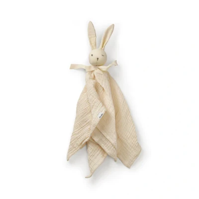 Afbeelding van Elodie Blinkie Hydrofiele Knuffel Knuffeldoekje Kraamcadeau Otis ( Off White)