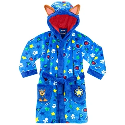 Afbeelding van Paw Patrol badjas voor kinderen Chase Fleece jongens, Blauw