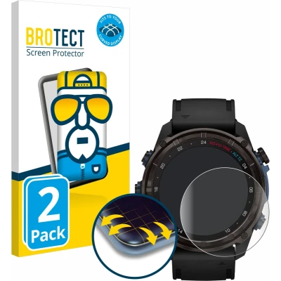 Afbeelding van BROTECT Volledig bedekkende screen protector, Smartwatch beschermfolie, Transparant