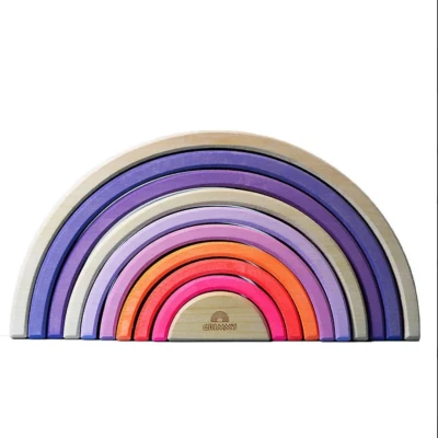 Afbeelding van Grimm&#039;s Regenboog groot 10 delig neon roze