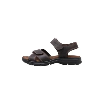Afbeelding van Panama Jack Sanders Basics Sandalen, Heren, Maat: 43, Grass marron/brown Leer en textiel