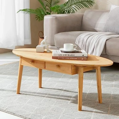 Afbeelding van Salontafel Harboøre 37x100x48 cm bamboe