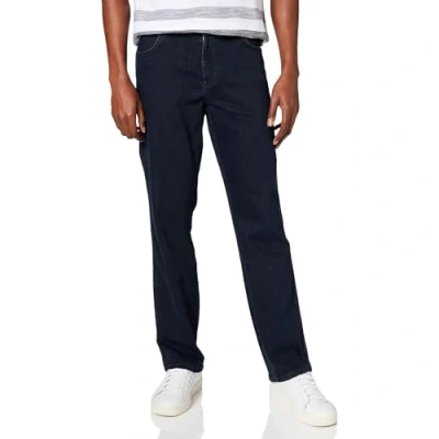 Afbeelding van Wrangler Texas Stretch Straight leg jeans, Heren, Maat: 32x46, Blue black