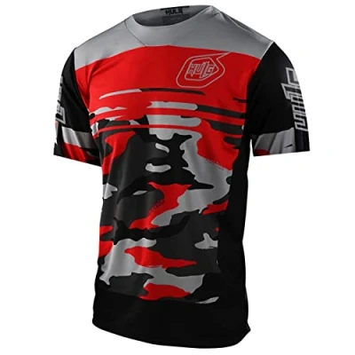 Afbeelding van MTB shirt voor heren, korte mouwen, ademend, sneldrogend, mountainbike, racefiets/multisport/fitness
