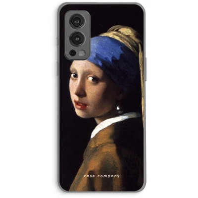 Afbeelding van Case Company® hoesje geschikt voor OnePlus Nord 2 5G The Pearl Earring Soft Cover Telefoonhoesje Bescherming aan alle Kanten en Schermrand
