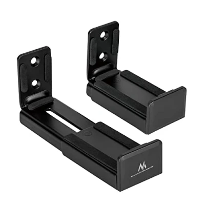 Afbeelding van Maclean Universele Soundbar Beugel Muurmontage Bevestiging verstelbare diepte 90 154 mm tot 15kg 2x Beugels Paar