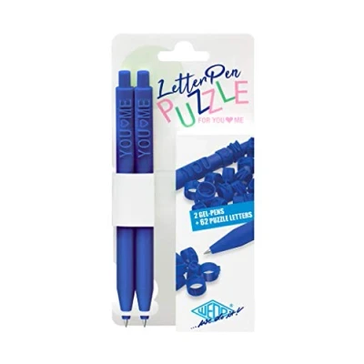 Afbeelding van WEDO 2533003 letterpennen met letterringen, verwisselbare vulling, blauw, 2 stuks