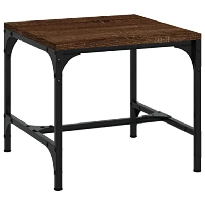 Afbeelding van vidaXL Bijzettafel Bruin eiken 40x40x35 cm Bewerkt hout