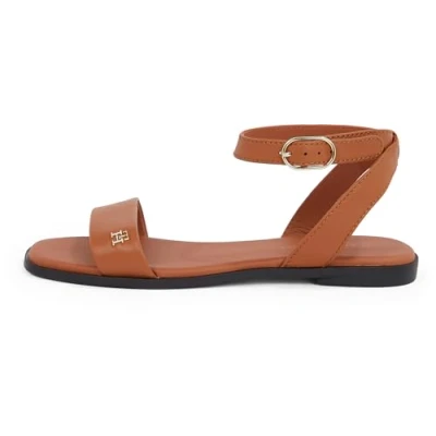 Afbeelding van Tommy Hilfiger Sandalen, Dames, Maat: 36, Cinnamon bark Leer
