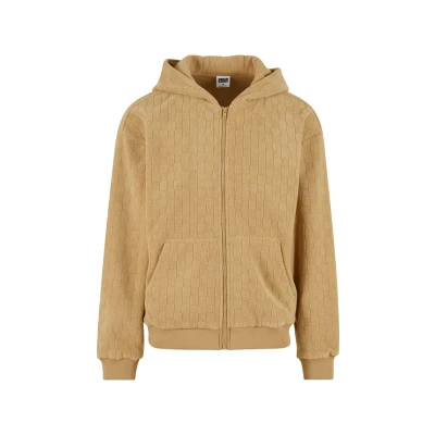 Afbeelding van Urban Classics Sweater met rits, Heren, Maat: 3XL, Unionbeige