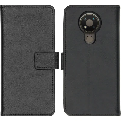 Afbeelding van iMoshion Hoesje Geschikt voor Nokia 3.4 Met Pasjeshouder Luxe Bookcase Zwart