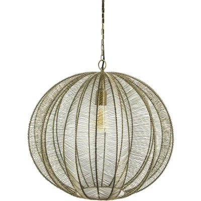 Afbeelding van By Boo Hanglamp Floss Brons 53cm