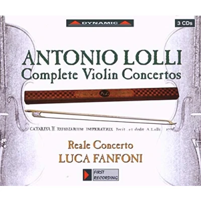 Afbeelding van Luca Fanfoni, Reale Concerto Lolli: Complete Violin Concertos (3 CD)