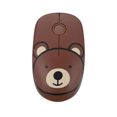 Afbeelding van TELLUR draadloze muis met nano USB ontvanger, 2,4 GHz, stille klik, 1600 dpi, 3 knoppen, plug &amp; play, slank en licht te dragen ontwerp (beer)