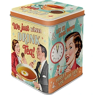 Afbeelding van Bewaarblik voor Thee Tea And Cookies Together