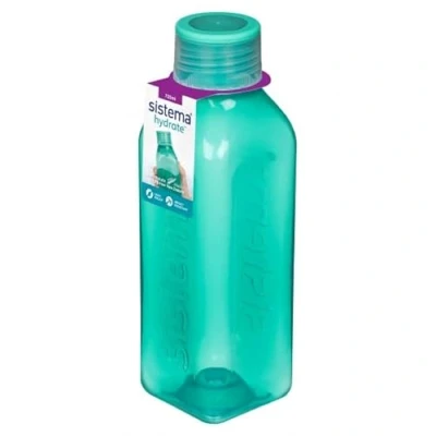 Afbeelding van Sistema Hydate 880 vierkante fles, 725 ml, mint/blauw/paars, 2 stuks