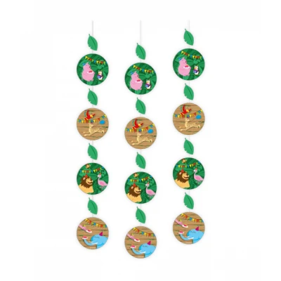 Image de Décoration suspendue pour la fête de jungle 70cm 3 pièces