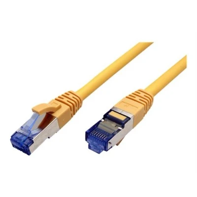Image de VALUE Cordon de raccordement RJ 45 (M) pour 5 m SFTP, PiMF CAT 6a sans halogène, moulé, crochet, bloqué jaune