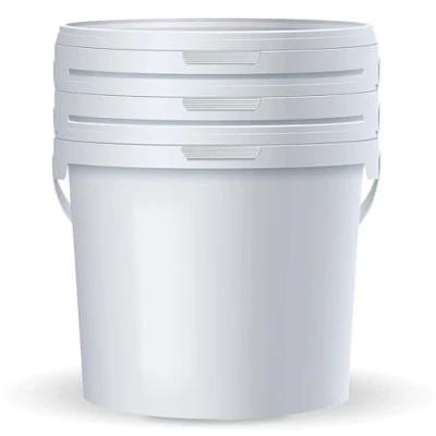 Afbeelding van POSH Seau avec couvercle en plastique de qualité alimentaire Anti fuite Inodore Robuste, stable et hermétique anse (3, 10 l)