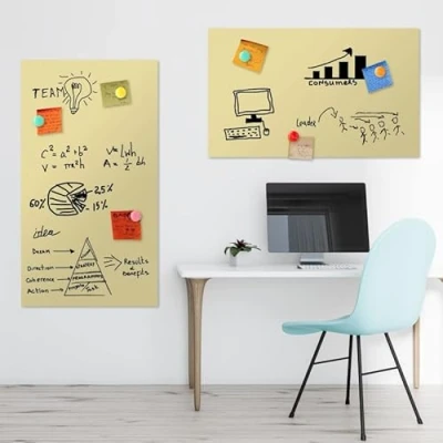 Afbeelding van Magnetische folie, zelfklevend, magneetbord, ijzeren plakfolie, gemakkelijk te reinigen, A4 (21 x 29,7 cm), mint