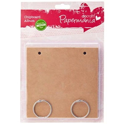 Afbeelding van Papermania Bare Basics Fotoalbum, vierkant, 15 x cm, 6 stuks, bruin