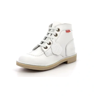 Afbeelding van Kickers Kick kraag unisex kinderlaarzen, Wit.