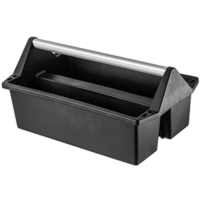 Afbeelding van KADAX Gereedschapskist van kunststof in 2 maten, multifunctionele gereedschapskist, met draaggreep, gereedschapslade, gereedschapshouder (50 x 30 cm)