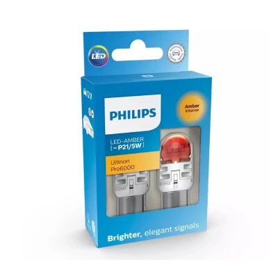 Afbeelding van Philips P21/5W LED Retrofit Oranje 12V 2 Stuks